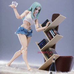 1/12 Custom Female Vest Denim Shorts For 6” Romankey Action Figure（No Figure）
