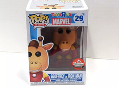 Toys R Us Marvel Funko POP! Geoffrey as Iron Man#29 (Canada Con ’18) w/Protector