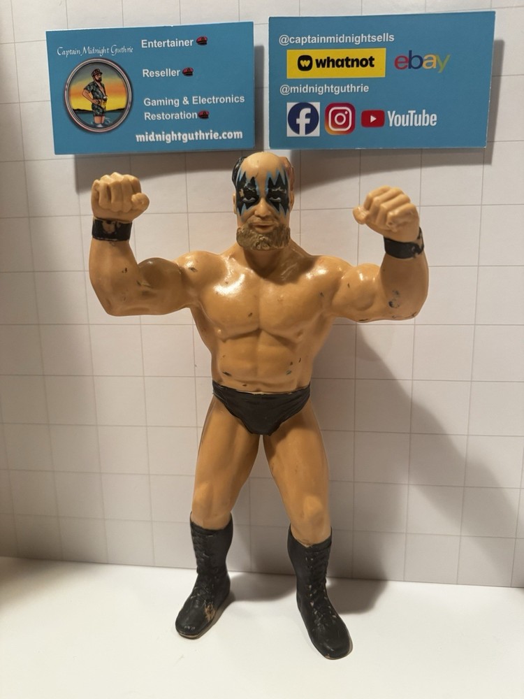 WWF LJN The Warlord Series 6 1989 Black Card Release Wrestling Figure