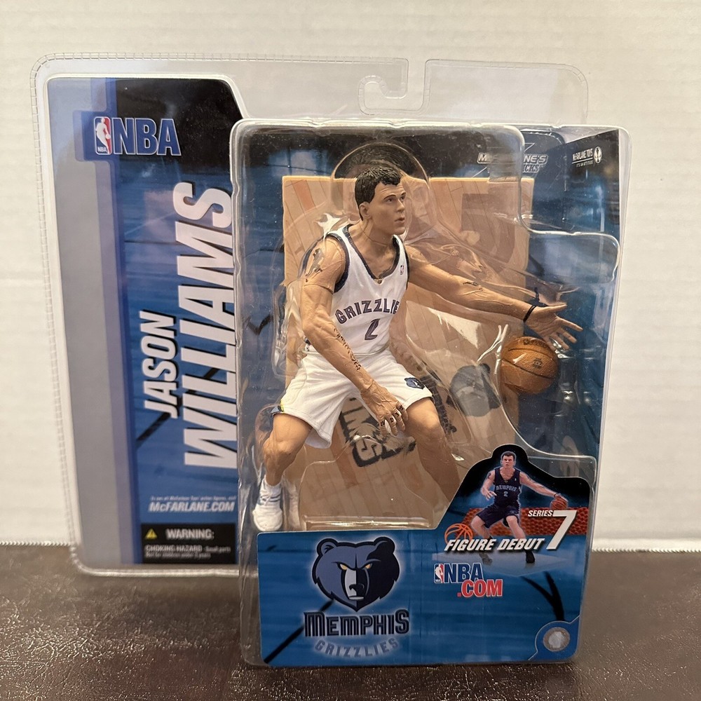 McFarlane Memphis Grizzlies Jason Williams White Jersey Variant Figure Debut HTF