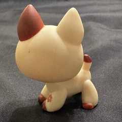 GERMAN SHEPHERD DOG Littlest Pet Shop LPS #544 * Flower Cream Brown BLUE MAGNET