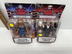 NECA Toony Terrors Lot Victor Crowley Hatchet & Vincent Price Figures