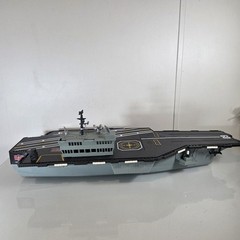 Vintage 2001 Hasbro GI Joe USS Saratoga Aircraft Carrier w/ 8 Planes NOT WORKING