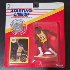 Kenner Starting Lineup 1991 Special Edition Magic Johnson Figure w/ Card Coin