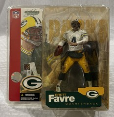 2002 McFarlane NFL Sportspicks Brett Favre Packers White Jersey/White Sleeves