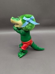 Vintage 1985 Funny Foots Alligator Crocodile Grabber Hugger Figure Toy Dinosaur