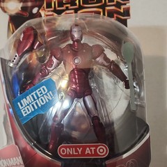 IRON MAN 3 RED & SILVER ARMOR TARGET ONLY 2008 MARVEL 6” Figure Limited Edition