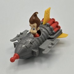 Nickelodeon 2003 Jimmy Neutron Boy Genius Space Ship Car Vehicle Toy Figure