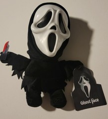 NEW 2026! Culturefly x Scream | Ghostface 8″ Hard Face Plush w/ Bloody Knife