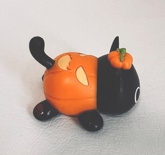 Aphmau Meemeows Mini Litter 2 Black Pumpkin Halloween Cat Figure Bonkers Toy 2”