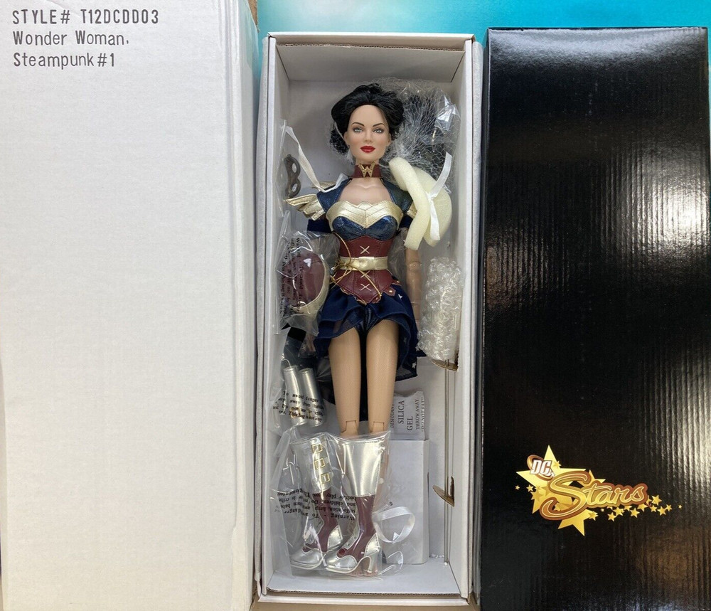 2012 16″ TONNER STEAMPUNK #1 WONDER WOMAN DC COMICS SUPER HERO GIRL DOLL NRFB