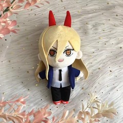 20cm Chainsaw Man Power Plush Doll Stuffed Toy Cosplay Plushie Pillow Gift