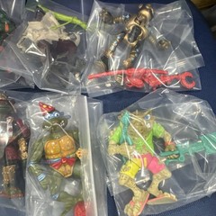 Vtg Teenage Mutant Ninja Turtles Figures TMNT Lot X8 80s 90s Almost Complete