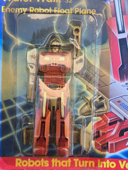 1984 TONKA GoBots Water Walk #32 Friendly Robot Float Plane On OPENED CARDBACK