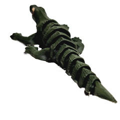 FlexiMech Baby Komodo Dragon Flexible Articulated 3d Printed Reptile Fidget Toy