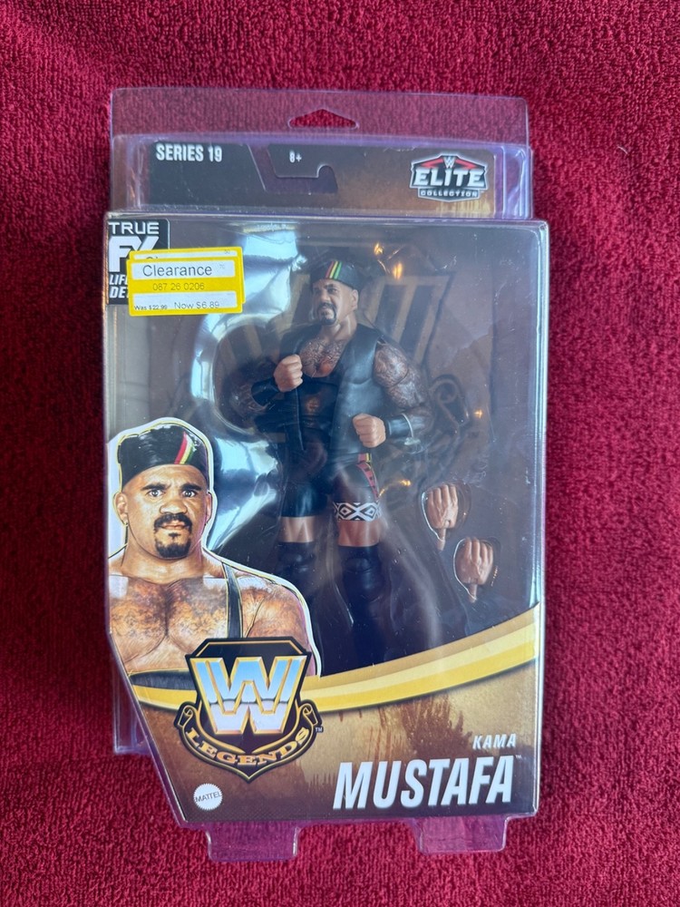 WWE Elite Legends 19 Kama Mustafa new in box defender case
