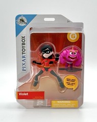 Disney Store Incredibles ToyBox Violet and Jack Jack Action Figure Set NEW
