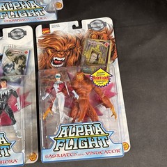 (3) ALPHA FLIGHT ACTION FIGURE TOYBIZ VINTAGE SASQUATCH PUCK NEW NORTHSTAR AURO