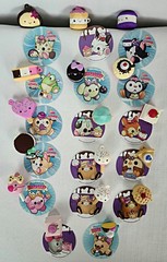 Smooshy Mushy Minis Lot of 17 Squishies Complete with Matching Stickers