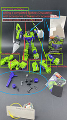 Blokees Defender Version Devastator 6in1 Combine with 3D DIY Drill Kits USAship