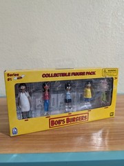 Bob’s Burgers Series #1 Collectible 5 Figure Pack PhatMojo 2015, NEW OPEN BOX