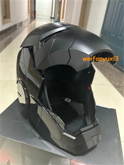 Iron Man Full Black Helmet MK5 1/1 Electronic Voice-controlled Mask Cosplay Prop