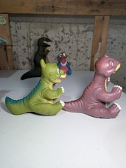 Pizza Hut 1988 THE LAND BEFORE TIME Six (6) Hand Puppets COMPLETE SET