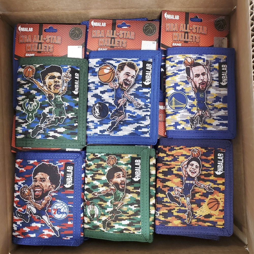 NBA All-Star Basketball Wallet by Game Changers – Lot of 120 : 6 Varieties!