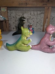 Pizza Hut 1988 THE LAND BEFORE TIME Six (6) Hand Puppets COMPLETE SET