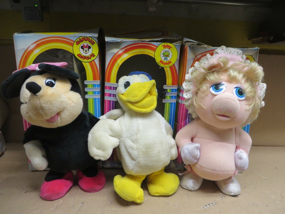 boppers 1990’S MISS PIGGY DONALD DUCK MINNIE MOUSE – repairs required