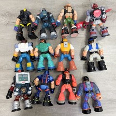 Rescue Heroes Mattel Fisher Price Lot Of 12 Action Figures Used See Pics