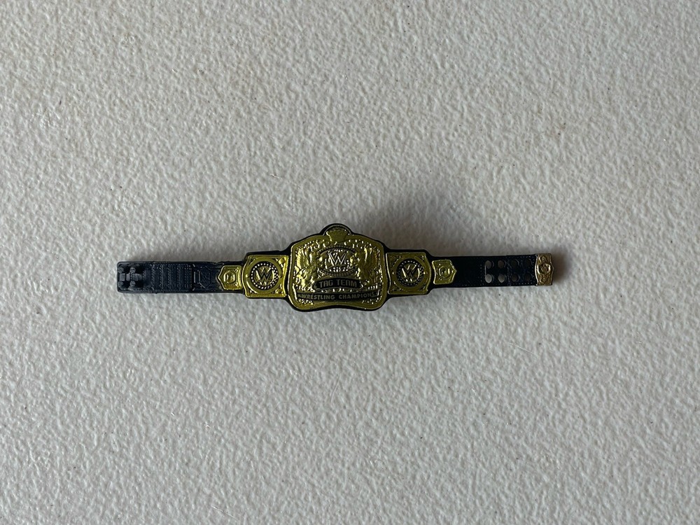 New Tag Team Championship WWE Title Belt Action Figure Accessory Mattel (Shiny)