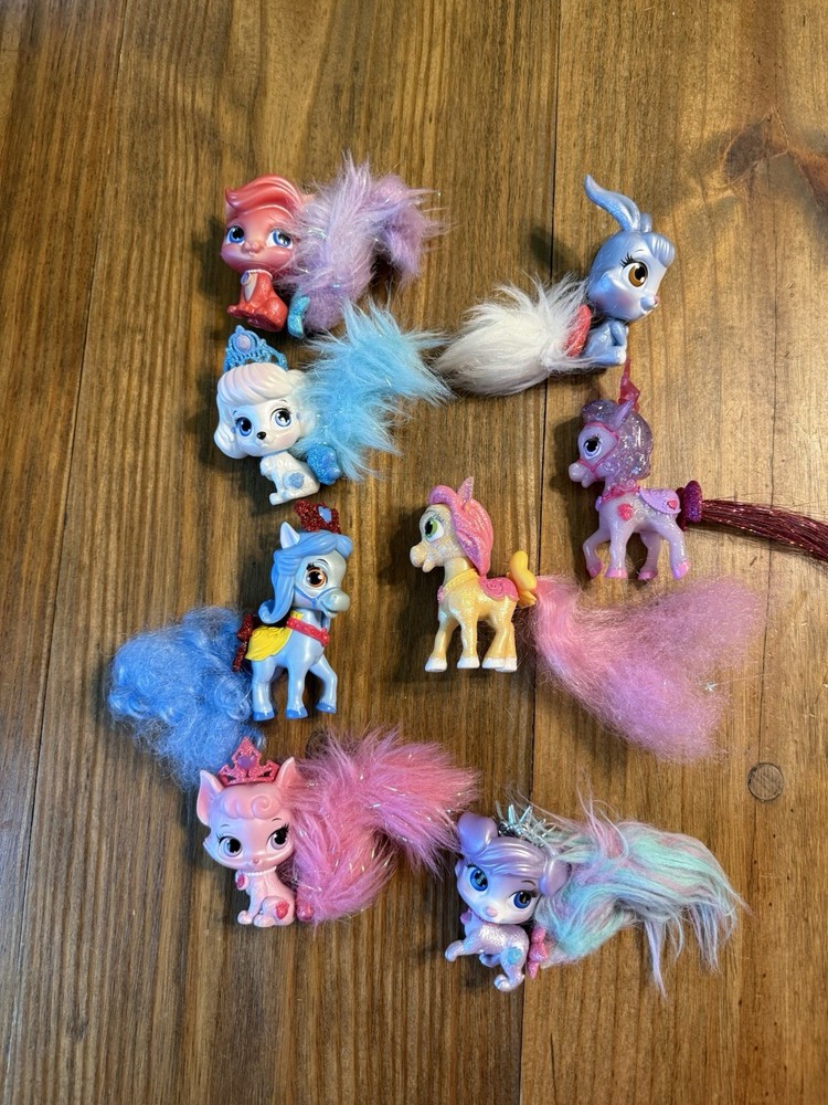 Disney Princess Palace Pets Furry Tail Lot 8 pc Toys