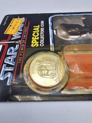 Vintage Kenner Star Wars Power Of The Force EV-9D9 Droid Last 17 -Coin On Card-