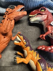 T Rex Zuru Robo Slasher Allosaurus Lot Of 3 Dinosaurs