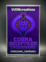 Decepticon Cobra BAT Classified GI Joe Custom With Case And Framed MiniPoster