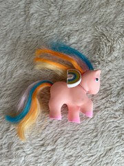 1984 REMCO RAINBOW PRETTY PETS CLYDE HORSE MY LITTLE PONY PINK Vintage