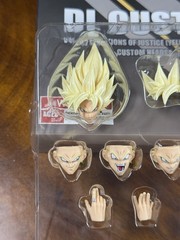 SH Figuarts DL Custom Goku Black Sanction Of Justice Yellow Pearlescent Head NEW