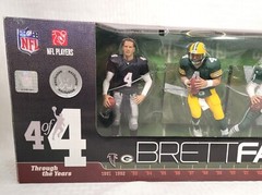 Mcfarlane NFL Brett Favre Chase CL Through The Years 4 Pack Packers, Variant Lot