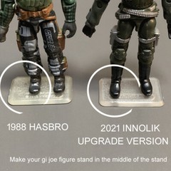 20Pcs Transparent Stand Base for 3.75” GI JOE Action Figures Display Toy