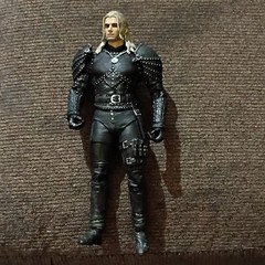 The Witcher Fully Jointed Black Brown Green Plastic Action Figure Collection Set