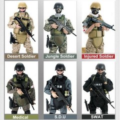1/6 Scale Army Military Combat SWAT Police Figure Action Model Soldier ACU Toys