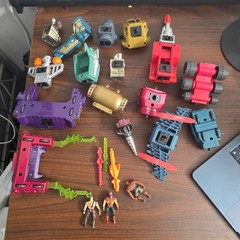 Battle Builders Toy Biz 1996 Building System Pieces And Figures Lot 90s Retro