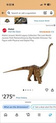 Mattel Jurassic World Action Figurine Mamenchisaurus DNA Scan Code