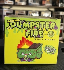 100% Soft Barfing Dumpster Fire Vinyl Figure