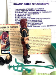GI Joe 1984 Zartan V1 Complete + Chameleon Swamp Skier 100% File Card Blueprints
