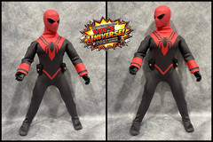 Custom 8″ Mego Scale SpiderMan Assassin Peter Parker Action Figure & NO Box