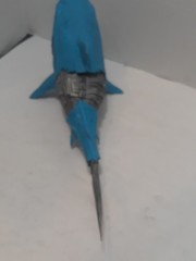 McFarlane Toys Raw 10 Fren Z Robotics Blue Silver Great White Shark Figure