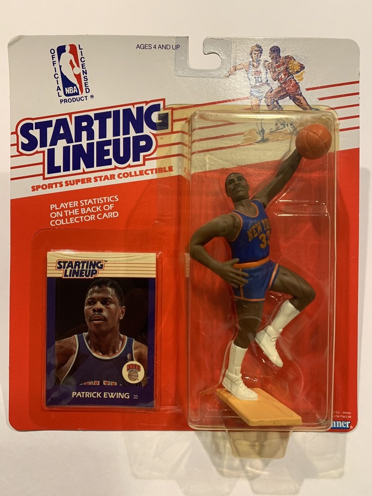 💥🏀 1988 PATRICK EWING Starting Lineup, New York Knicks – NBA – Carded! 🏀💥