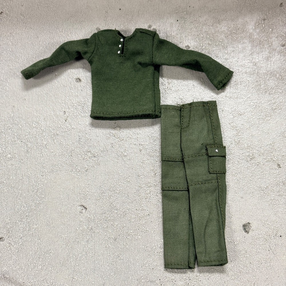 PB-DEX-SET: 1/12 Dexter Style Green Shirt and Pants for 6″ medium to slim body